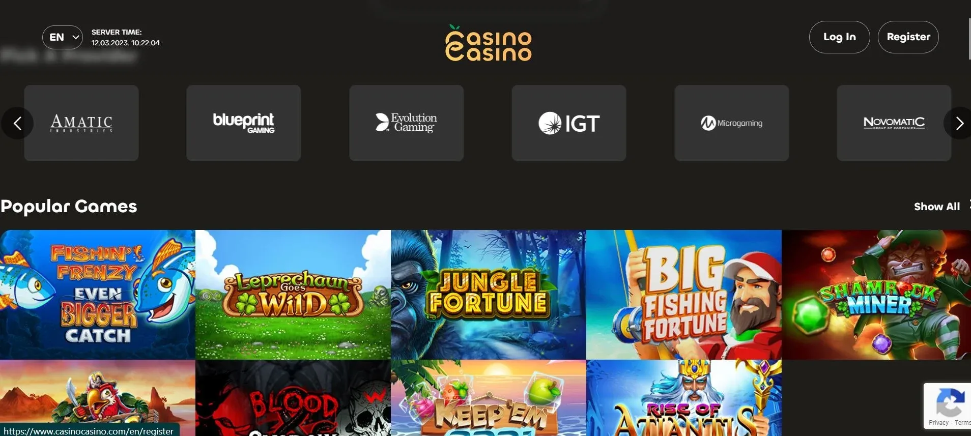 Casino Casino list of games.