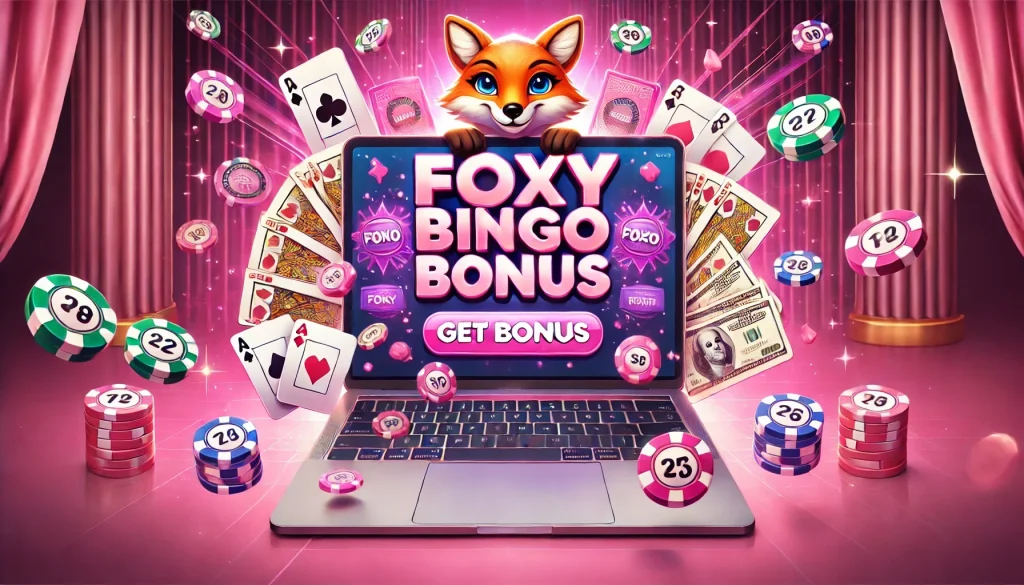 Foxy Bingo Banner Get Bonus.