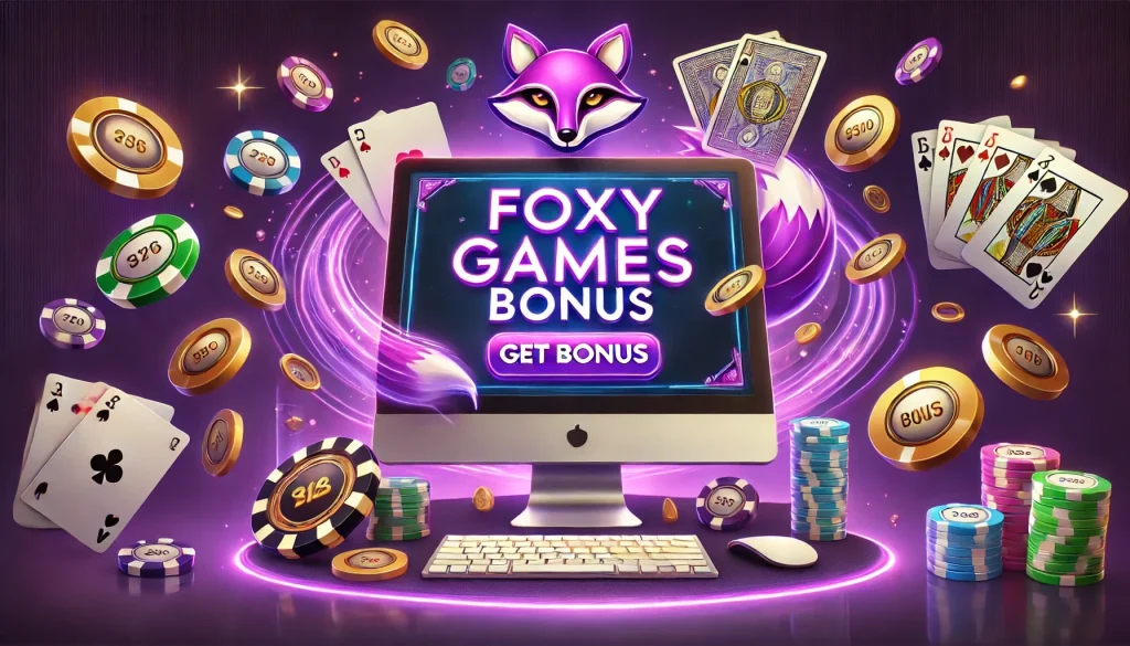 Foxy Games Banner Get Bonus.