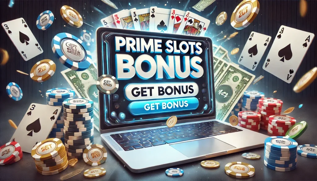 Prime Slots Casino Banner Get Bonus.