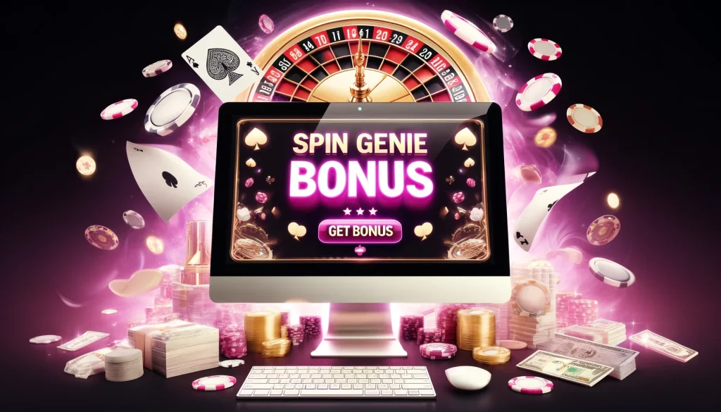 Spin Genie Banner Get Bonus.