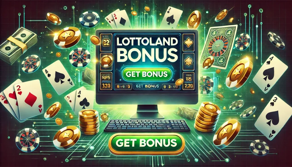 Lottoland Casino banner get bonus.